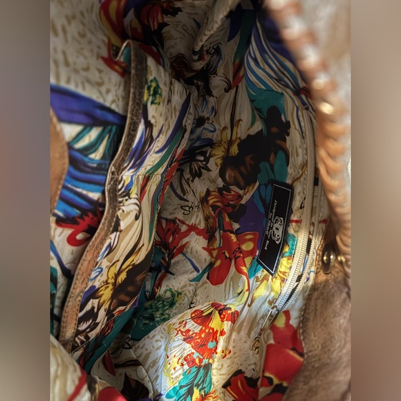 Sharif Metallic Silver and Bronze Hobo Bag - Picture 12 of 16